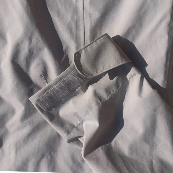 Marmot Windstopper Men's Jacket Size Medium Hooded Tan Beige 79448 Full Zip - Picture 7 of 13